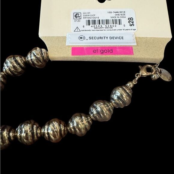 NWT EL by Erica Lyons Gold Tone Necklace - Picture 3 of 3